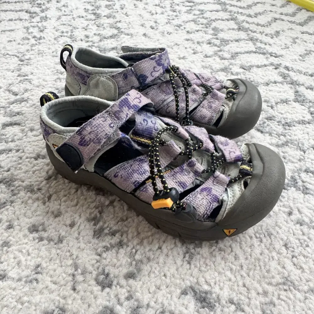KEEN Newport H2 Youth Hiking/ Water Sandals Purple Floral 13C